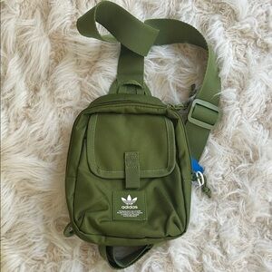 NEW Unisex Adidas Olive Camo Green Sling Bag